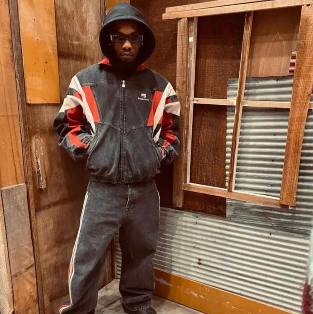 Balenciaga | Jackets & Coats | Balenciaga Sporty B Ss2 Denim Track